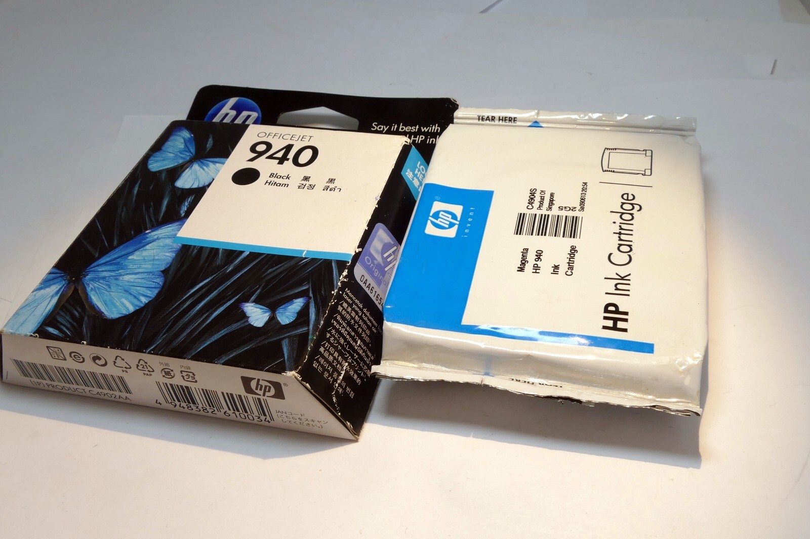 2 Pack Two HP 940 Black Ink Cartridge 2-Pack for Officejet 8000 8500 GENUINE OEM