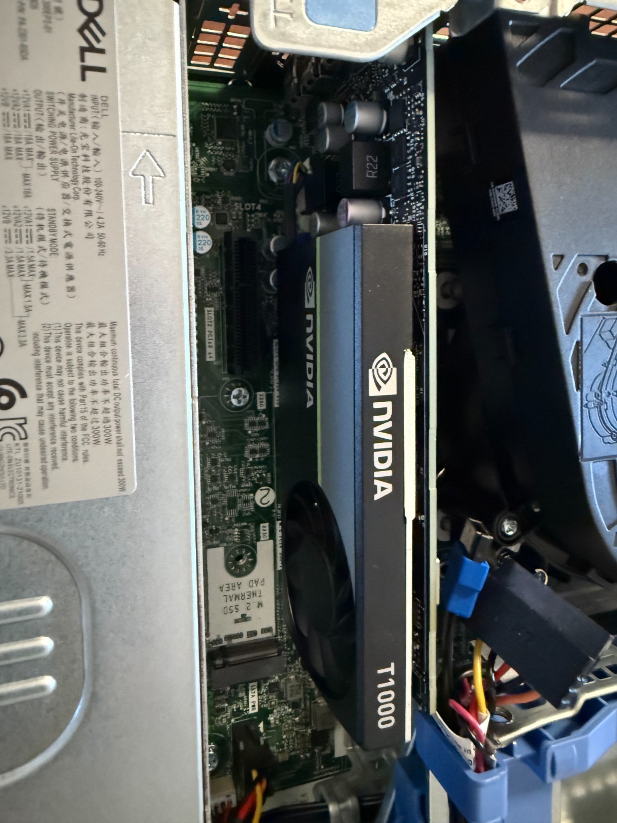 Nvidia Quadro RTX T1000 4GB Low Profile SFF PCIe Dell 08FFPN
