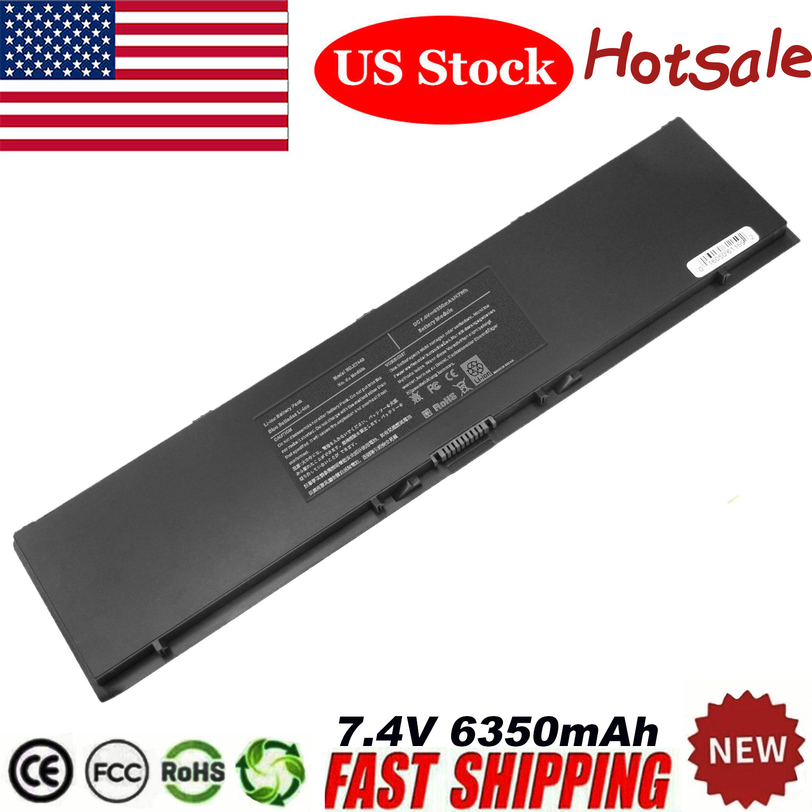 LOT 10PC 34GKR Battery For Dell Latitude 14 7000 E7440 E7450 E7420 T19VW 3RNFD