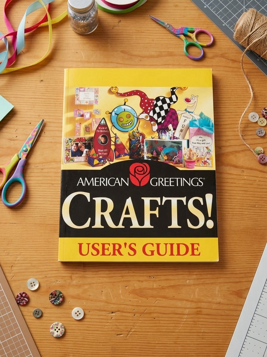 American Greetings Crafts User’s Guide Book 1998 Mindscape Vintage PC Software