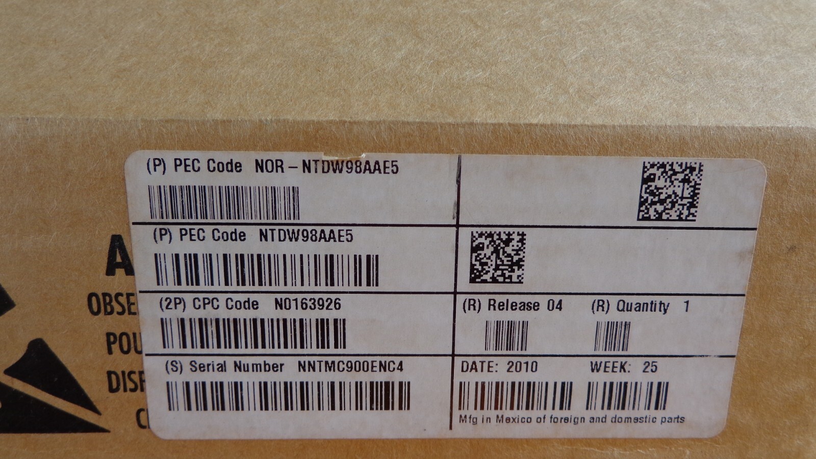NEW (open box) Nortel NTDW98AAE5 Media Gateway Controller Board Card