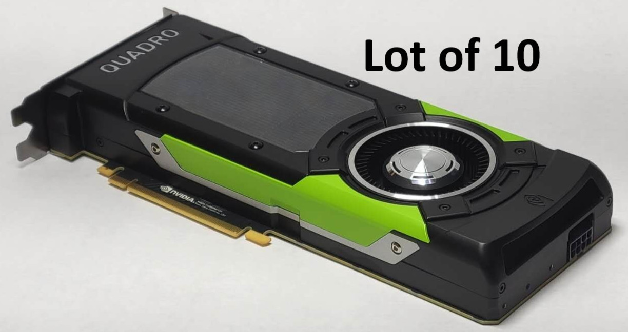 HP NVIDIA Quadro P6000 24GB GDDR5 Graphics Video Card GPU Lot of 10