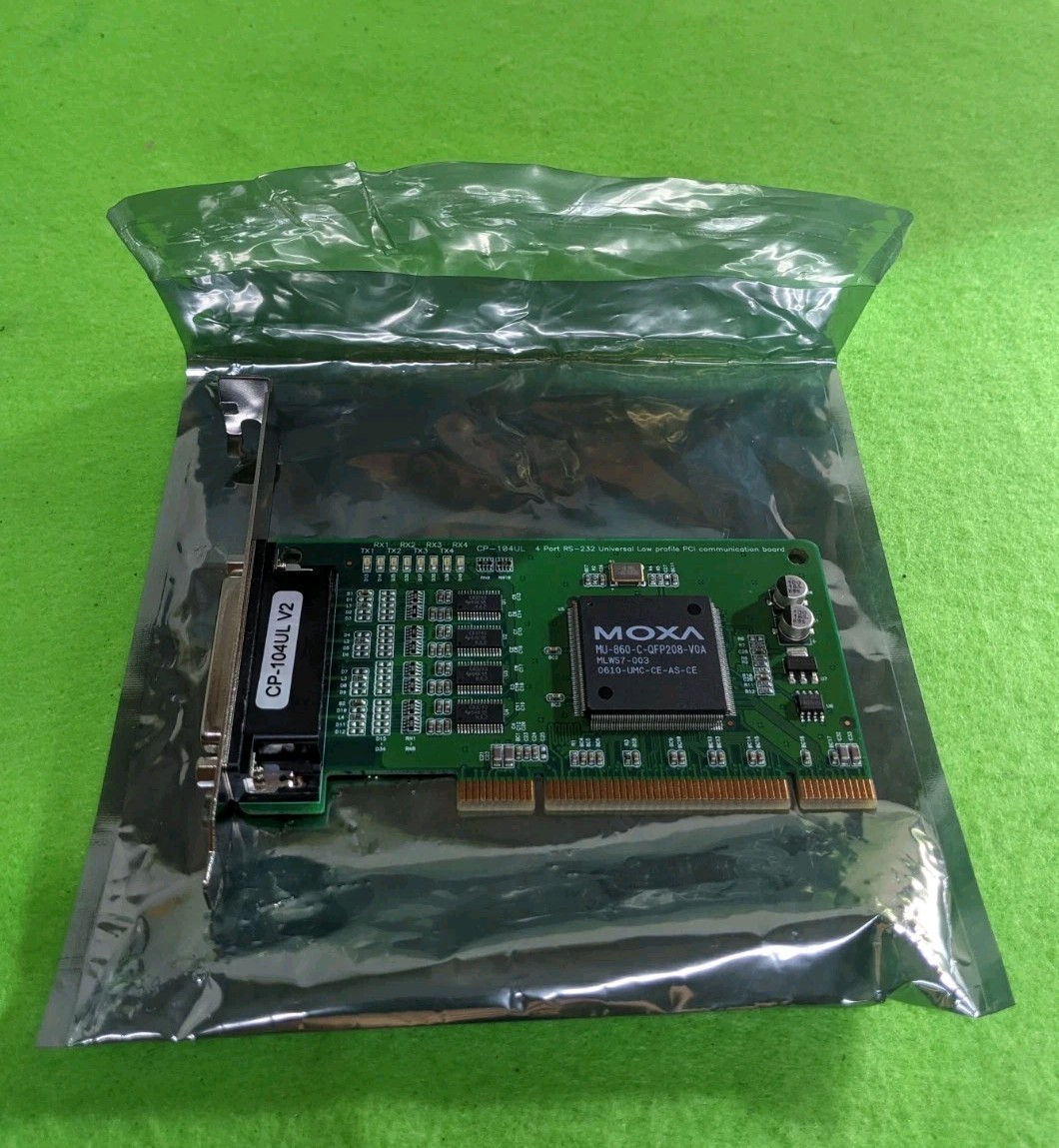 Moxa CP-104UL V2 4 Port RS-232 Universal Low Profile PCBCP-104UL PCI Card