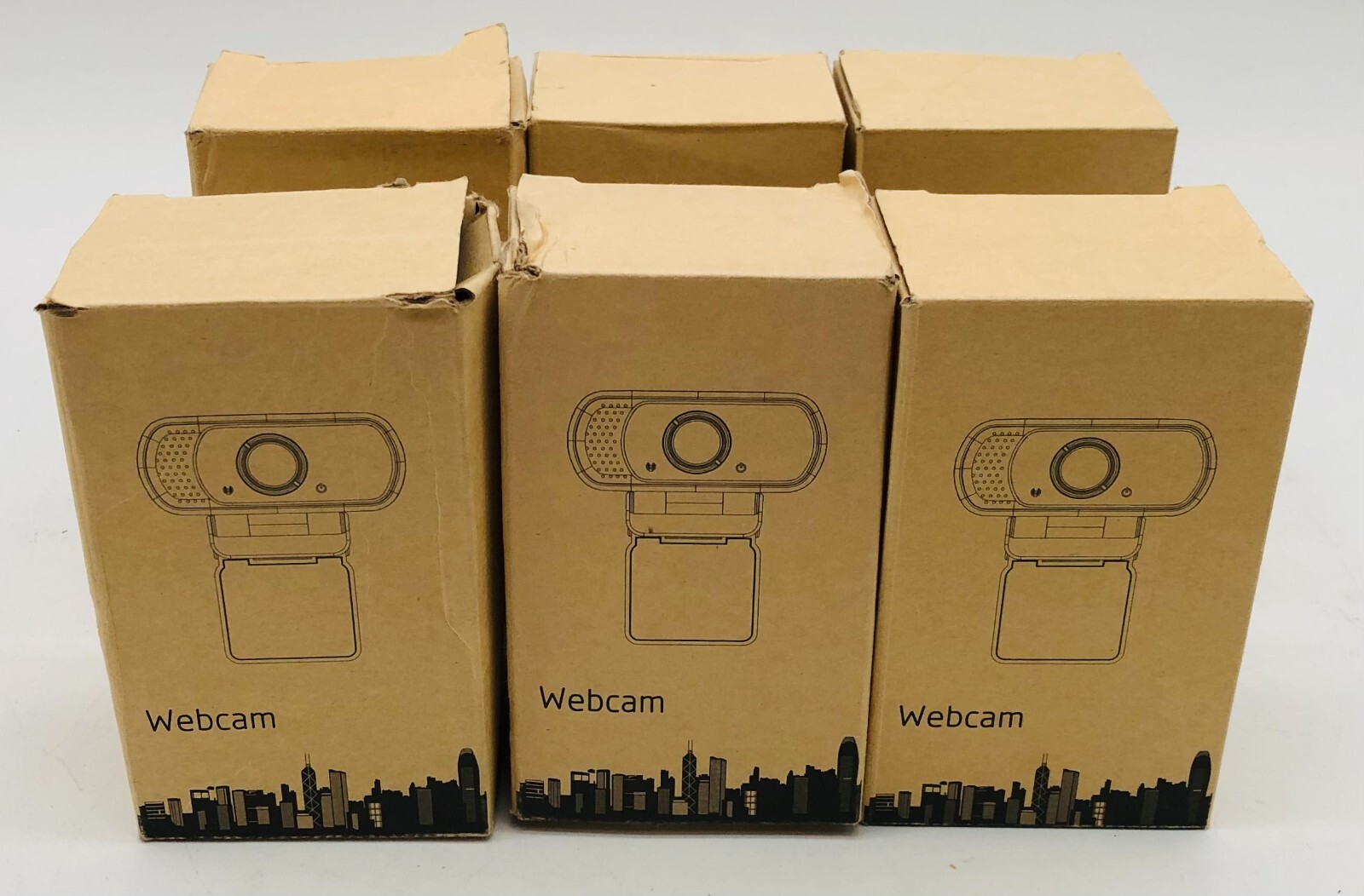 LOT OF 6 NEW XPCAM N5 WEBCAMS 1080P