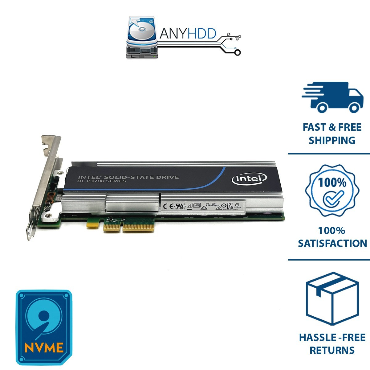 Intel DC P3700 – 2TB PCIe NVMe HHHL SSD – SSDPEDMD020T4L