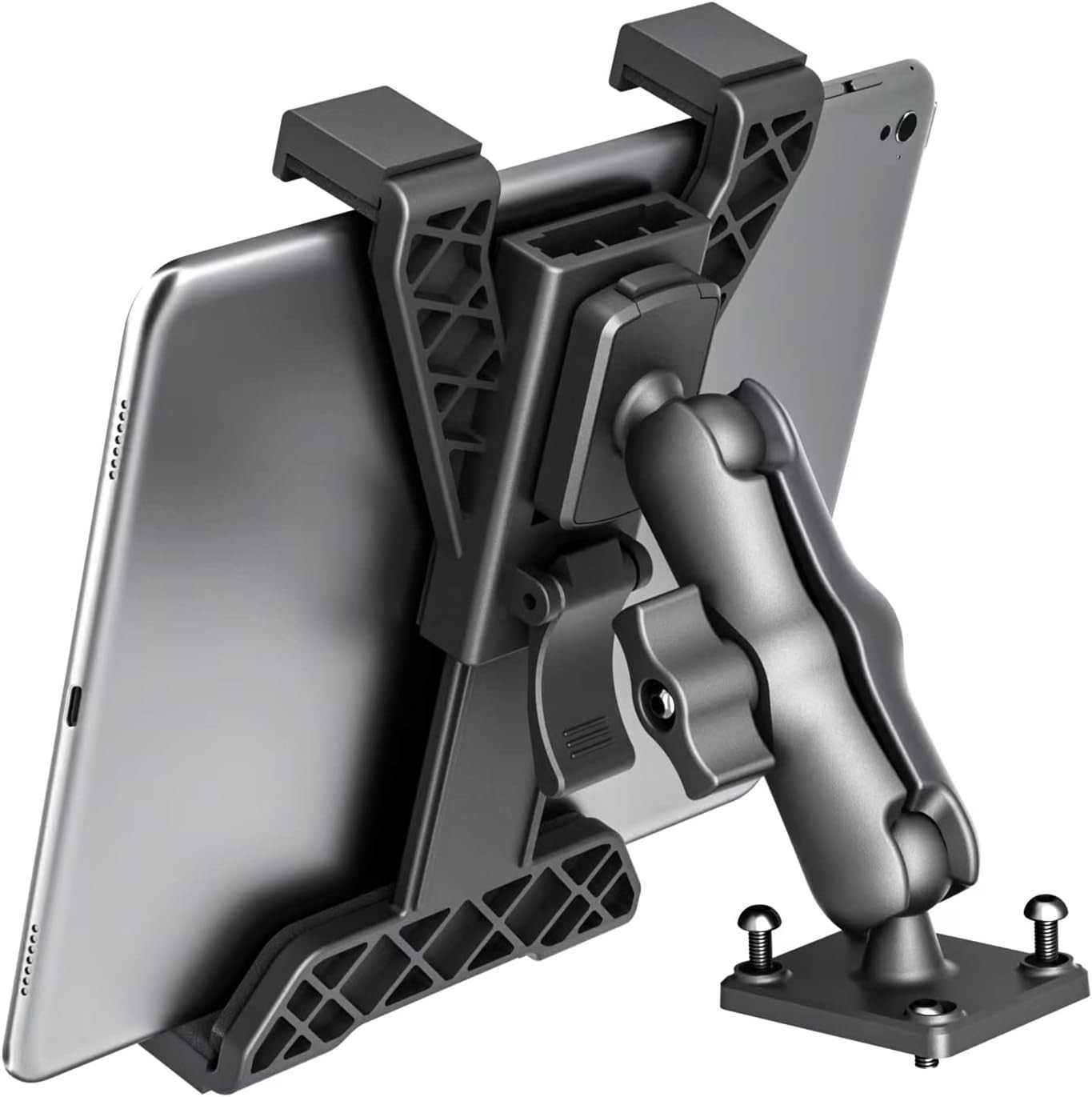 OHLPRO Heavy Duty Drill Base Tablet Holder Car Mount Dashboard 7-11.5, Black 