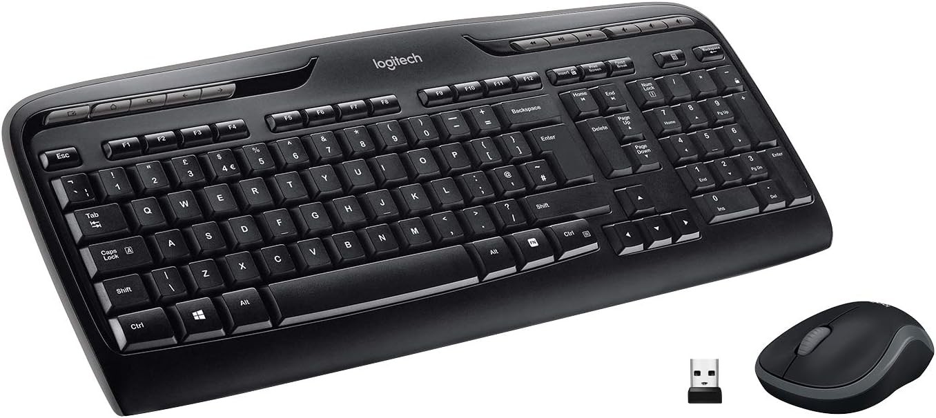 Logitech MK330 Wireless Keyboard and Mouse Combo - Black