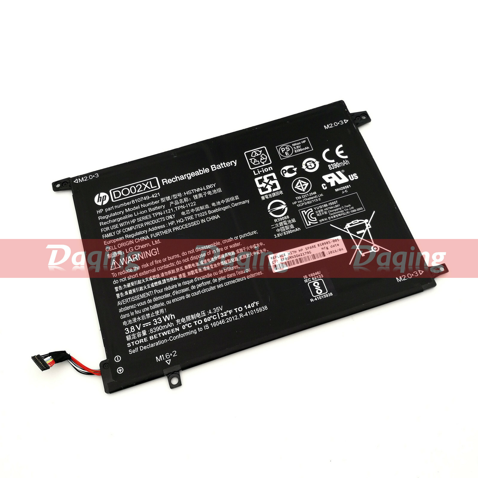 New Original DO02XL Battery for HP Pavilion X2 210 G1 10-n 810749-421 HSTNN-LB6Y