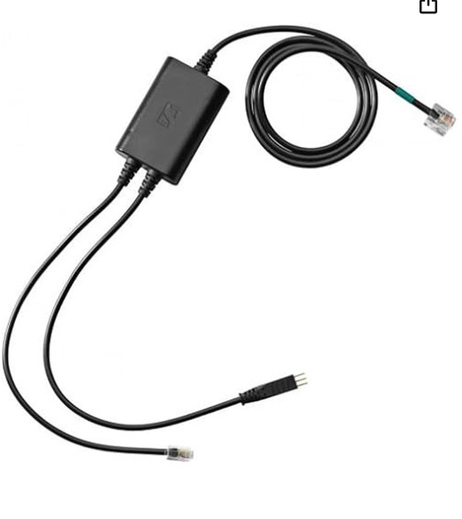 EPOS EHS Cable For Polycom SD Office, Pro 1, 2 - DW OfficeRunner - D10 Headsets