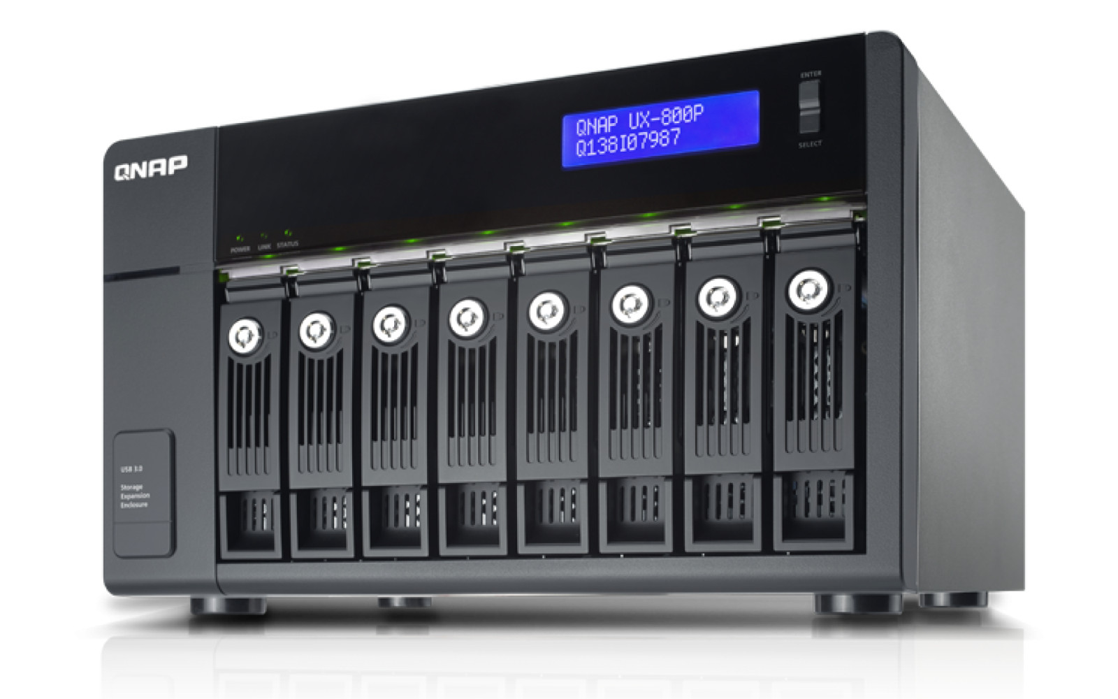 QNAP UX-800P 8-Bay Expansion Unit Expansion Unit USB 3.0 for Turbo NAS