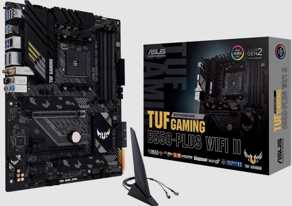 ASUS TUF GAMING B550-PLUS WIFI II AM4 AMD B550 ATX AMD Motherboard