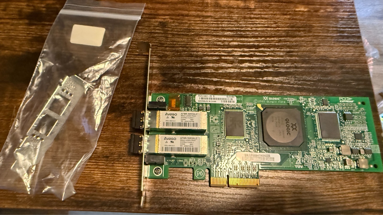 Qlogic QLE2462 Fiber Channel HBA for SAN, PX2510401-23 D, NOT A NETWORK CARD