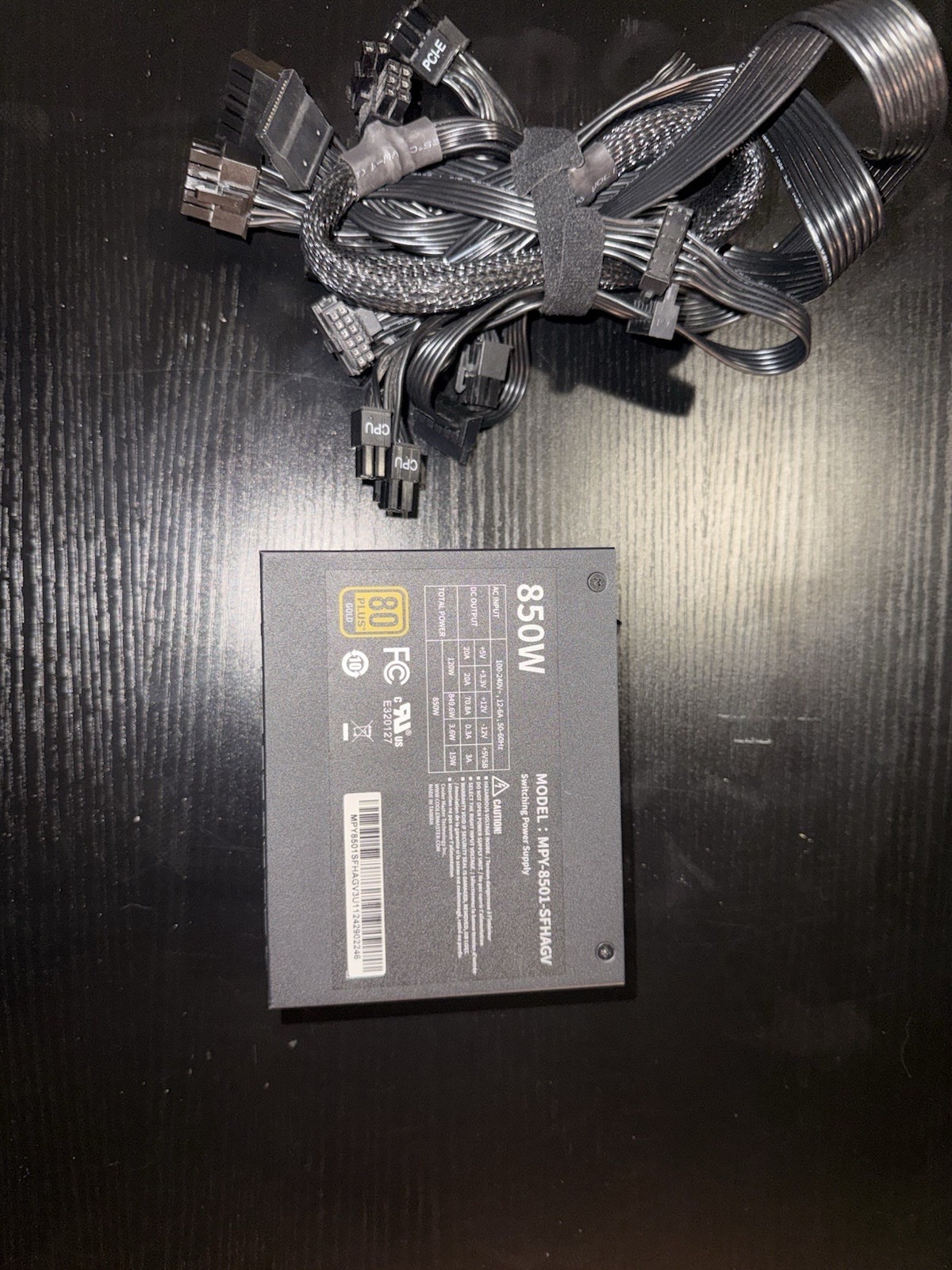 Cooler Master V850 Add 80+ Gold Power supply Fully Modular 850 Watt