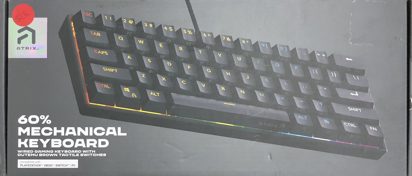 ATATRIX Gaming Keyboard - Black - 60% mechanical - READ DESCRIPTION