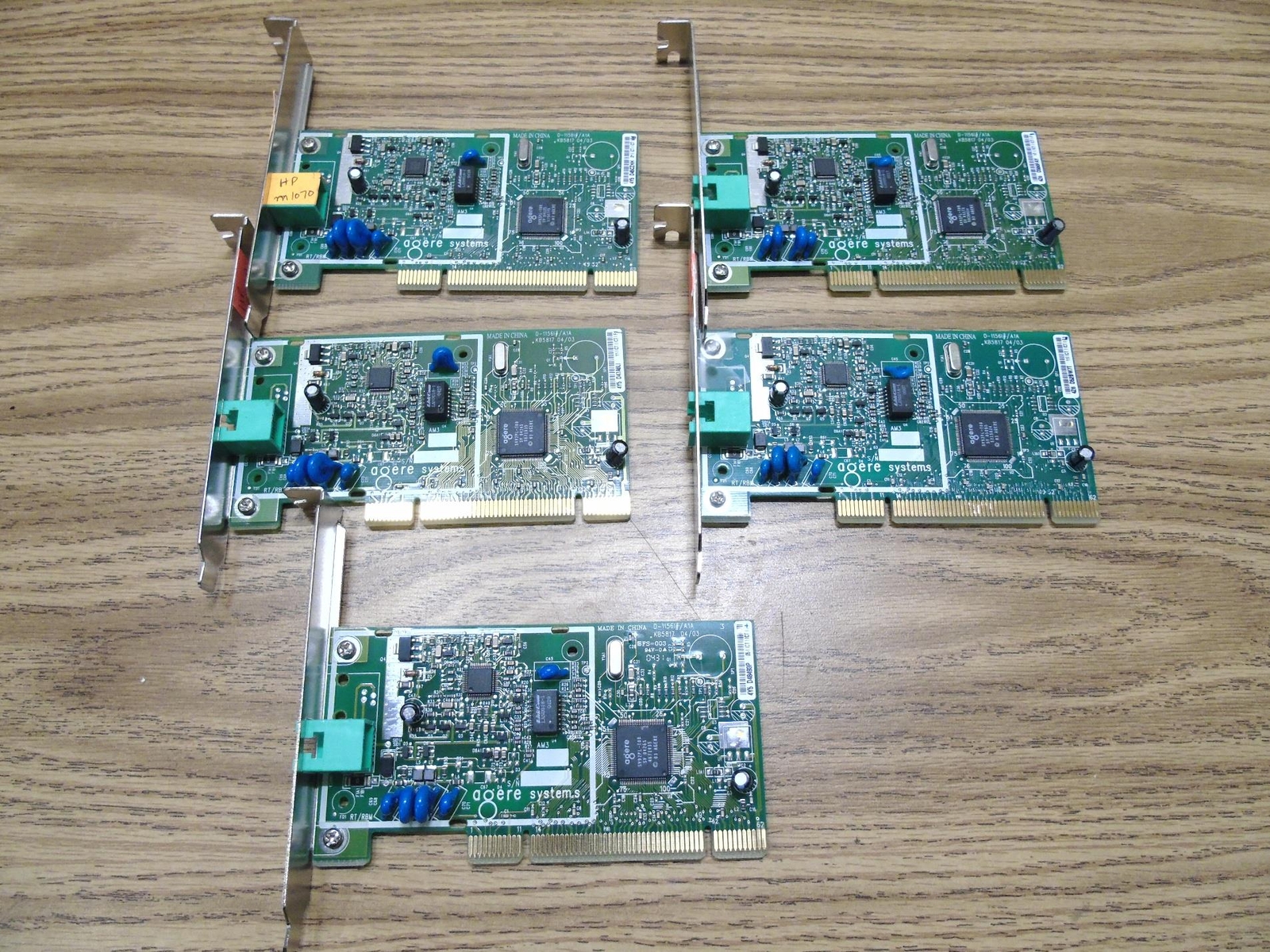 Lot of 5 - HP 56K FAX Modem Internal Full Height PCI - 5187-1026, 5187-5216