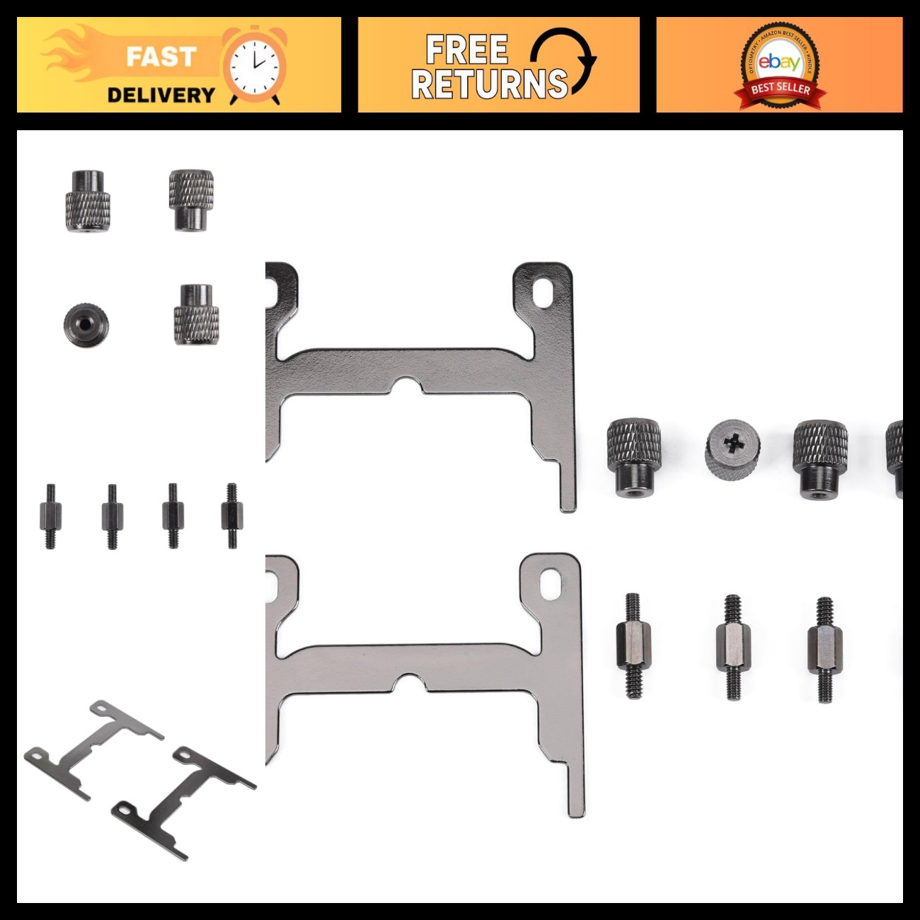10PCS CPU Mounting Bracket for AM5/AM4 Coolers, Compatible with Elite & Capellix