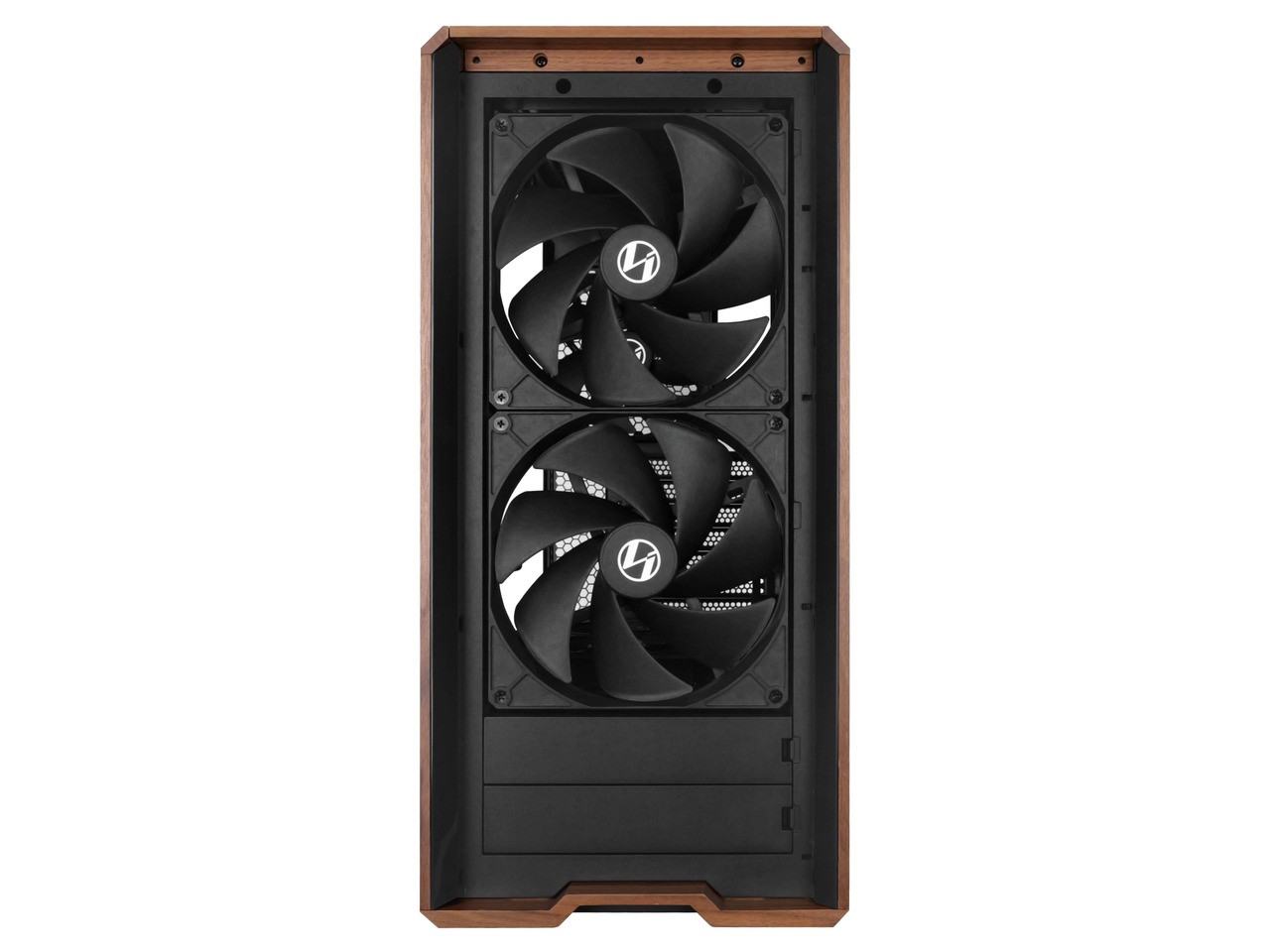 Lian Li LANCOOL 217 Genuine Walnut Wood Computer Case,  Mid-Tower ATX PC Case