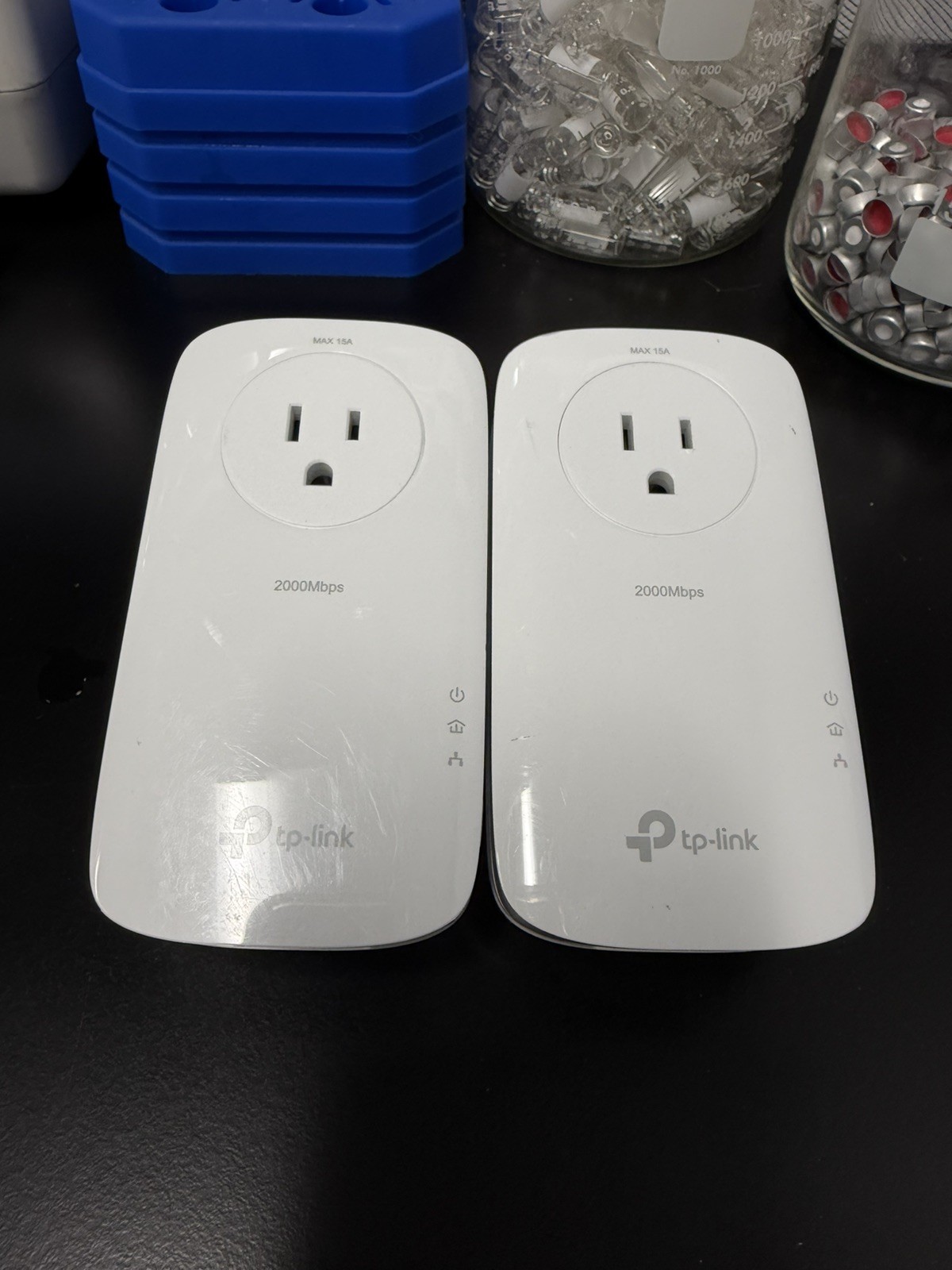 2x TP-LINK TLPA9020P 2-Port Gigabit Powerline adapters 