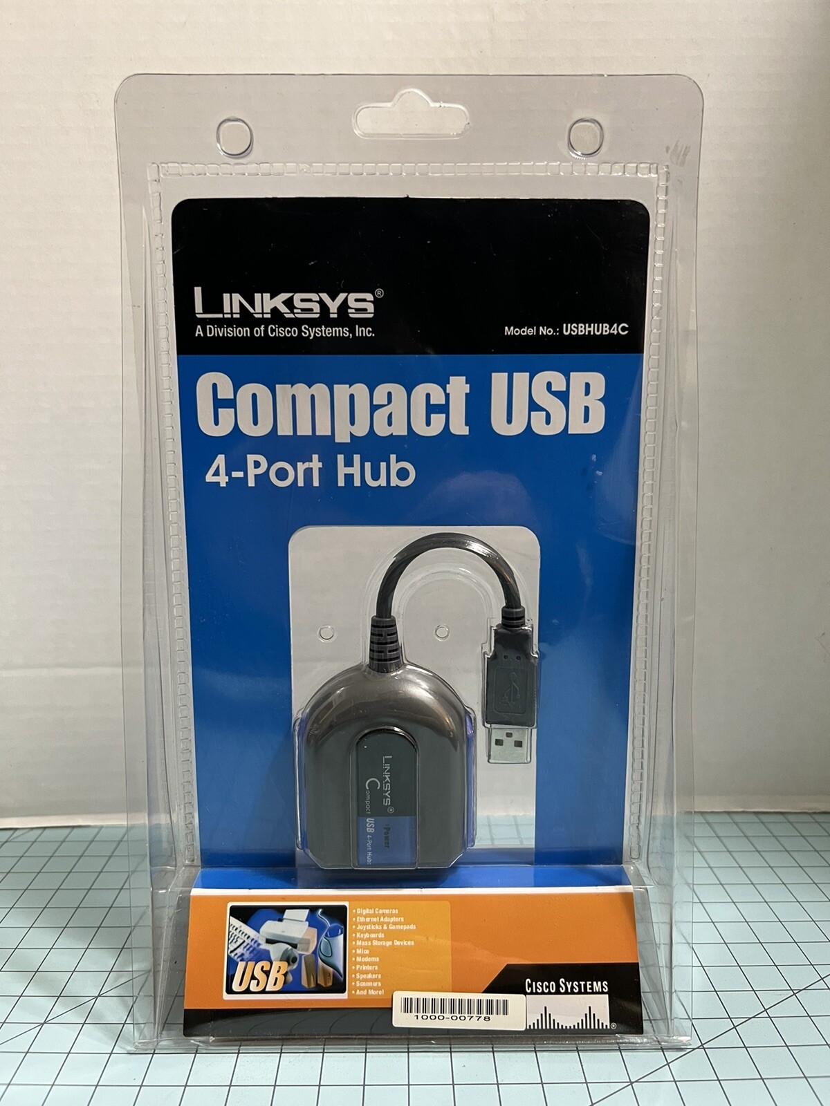 Linksys Compact USB4- Port Hub- Model USBHUB4C Brand New / Factory Sealed
