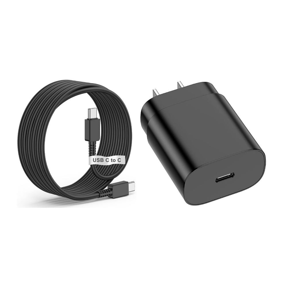 USB-C Wall Charging Block Plug + Android Phone Charger Cable for Samsung Galaxy