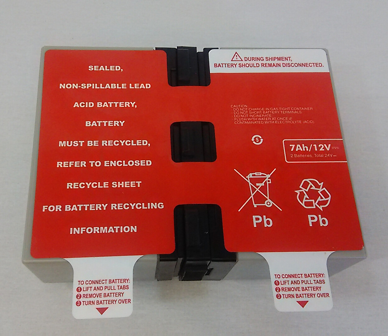 Powerwarehouse APCRBC123 compatible battery for APC SMT750RM2U BR1000GI 12V 7.2A