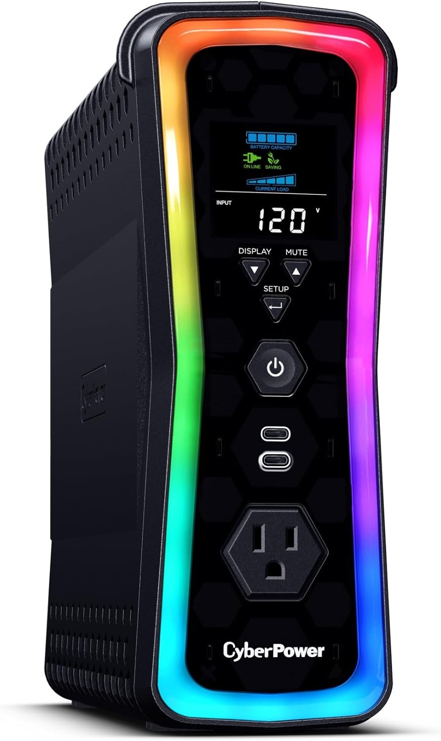 CyberPower 1500VA Gaming UPS 1000W RGB