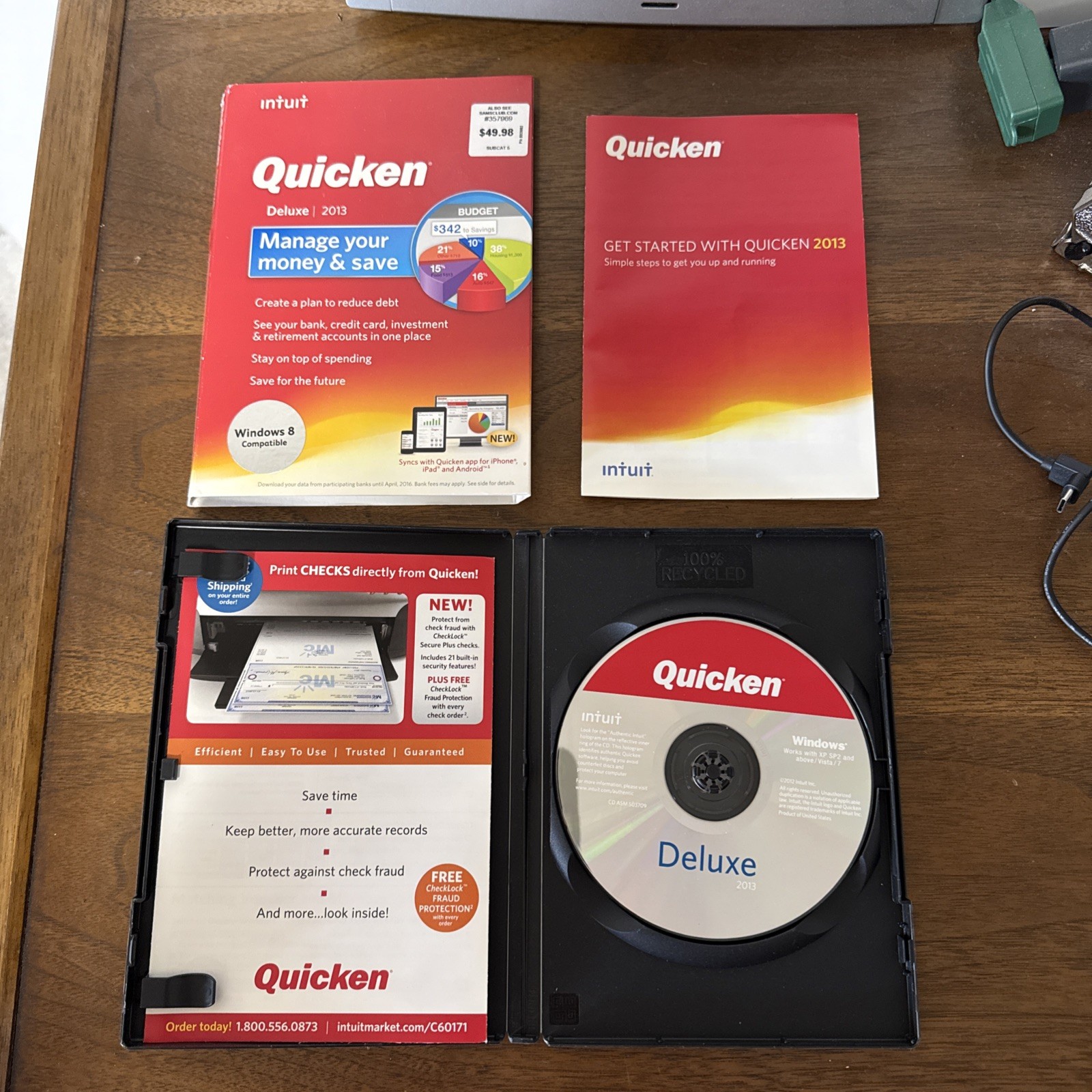 Intuit Quicken Deluxe 2013 CD For Windows XP SP2, Vista, 7 and 8