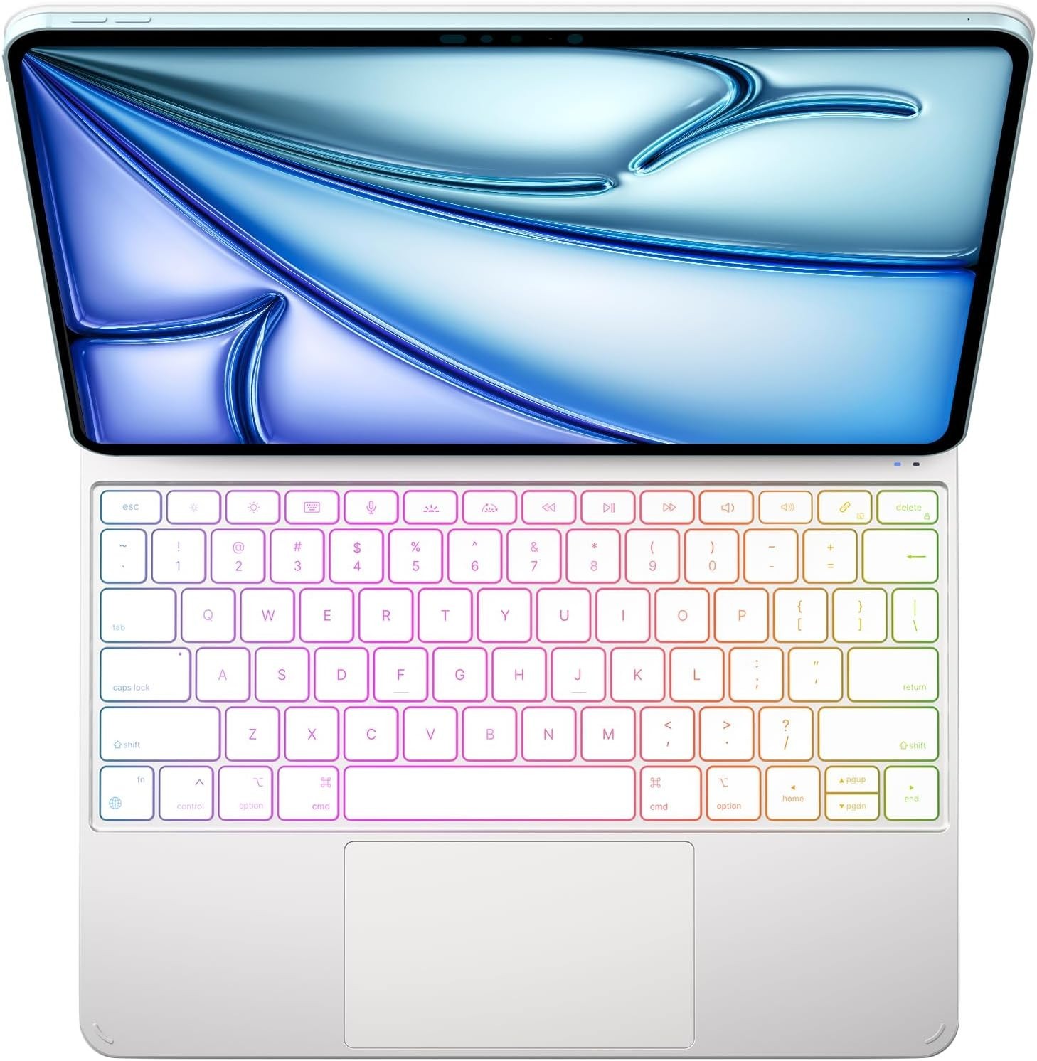 NEW Typecase Edge Pro Aluminum RGB Keyboard Case iPad Air 13 Pro 12.9 (Silver)