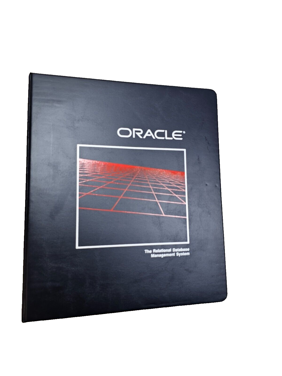 Vintage Early 80\'s Oracle Software 3 Ring Binder Relational Database Management