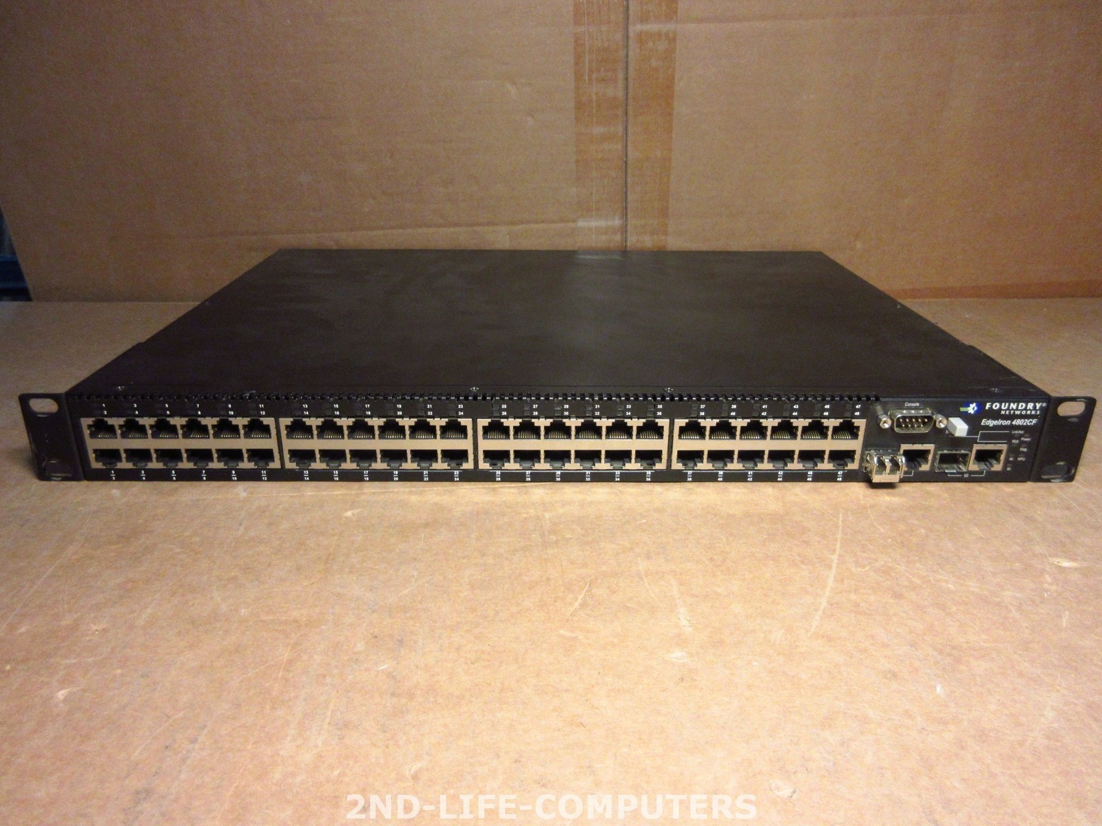 Foundry Networks EdgeIron 4802CF 48-Port 10/100 w/ 2-Port GBE Switch INCL 1X SFP