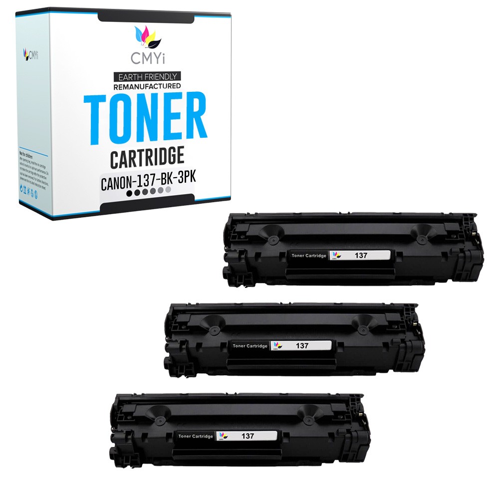 CMYi 3PK Replacement Toner 137 Cartridges for Canon imageCLASS D570 MF227 MF229