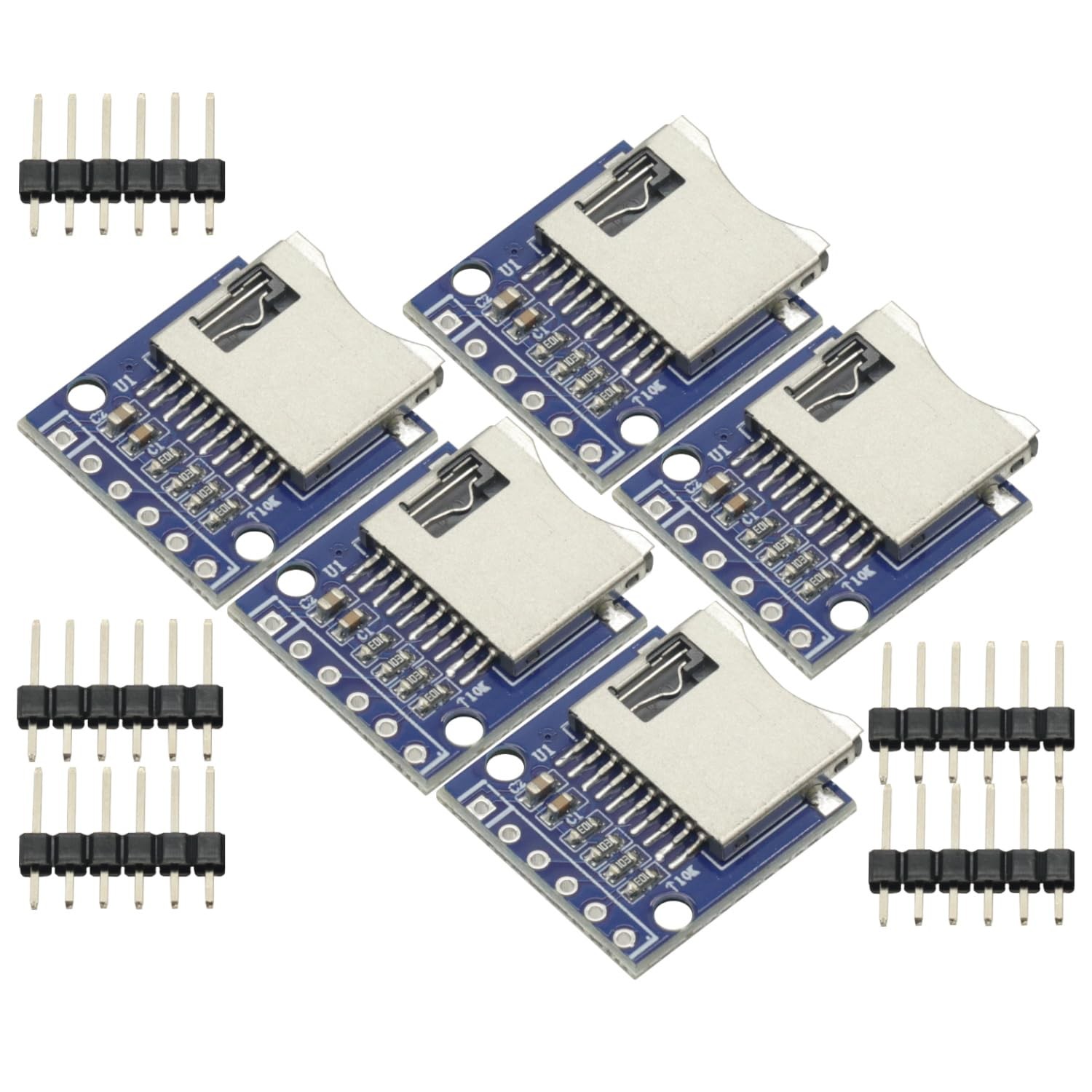 5Pcs Micro SD TF Card Reader Memory Module