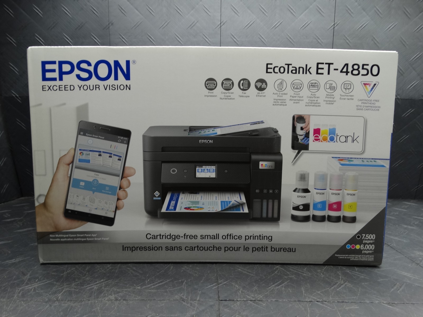 Epson EcoTank ET-4850 Color Inkjet All-In-One Printer - Black