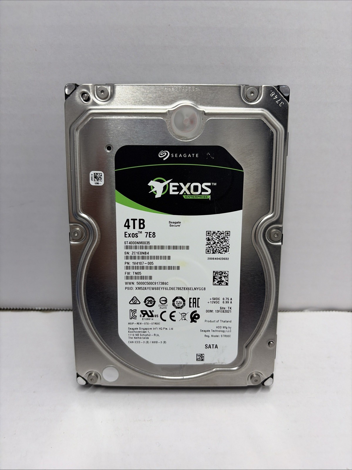 Seagate Exos 7E8 Enterprise ST4000NM0035 4TB 3.5" SATA Hard Drive 7200RPM HDD