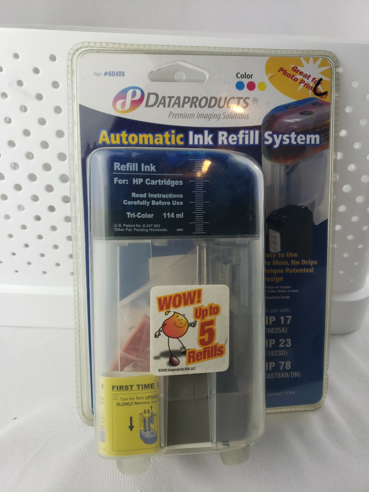 Dataproducts automatic ink refill system #60408  HP17 HP23 HP78 tri-color