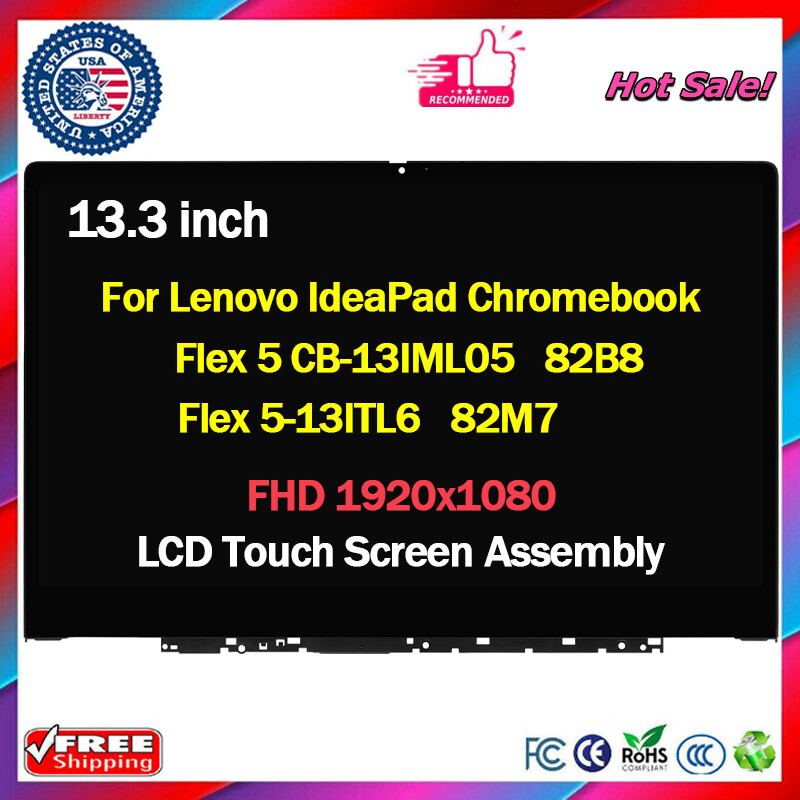 NEW for Lenovo Chromebook-13ITL6 B133HAN06.6 13.3" FHD IPS LCD Screen 82M70010UX