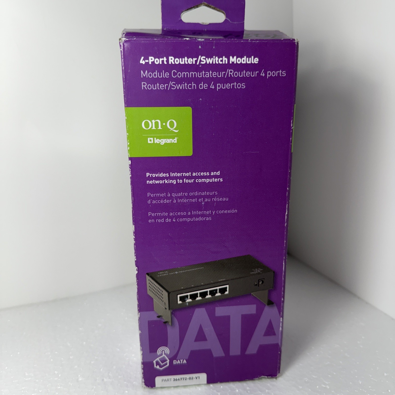 Legrand - On-Q - 4 Port Router/Switch Module (364772-02-V1) New In Box