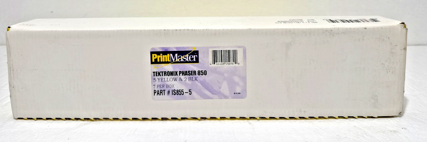PrintMaster Tektronix Phaser 850 Solid Ink ColorStix / Xerox 5 Yel 2 Blk