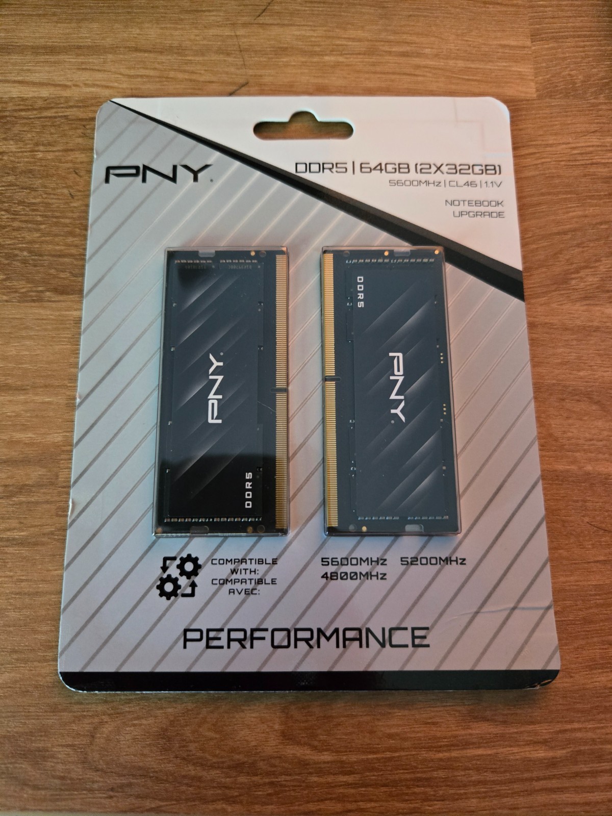 PNY 64GB (2x32GB) DDR5 5600MHz SODIMM Laptop RAM Kit MN64GK2D55600-TB NEW SEALED