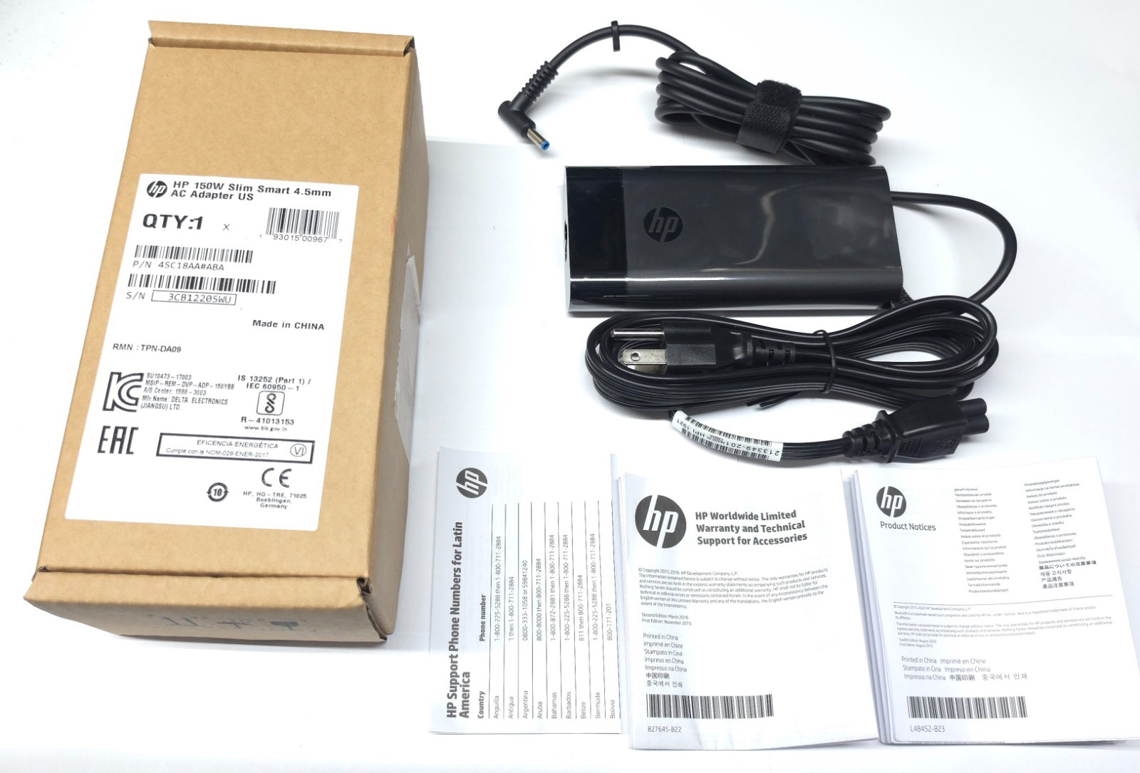 New HP 150W AC Charger For OMEN by HP Gaming PC 17-an110nr 3WE36UA#ABA Box