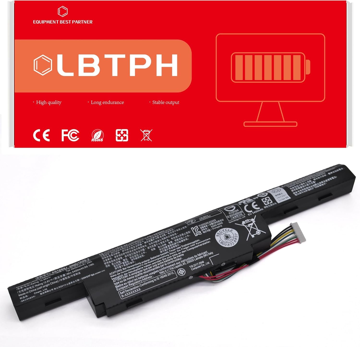 AS16B8J AS16B5J Compatible Laptop Battery Replacement for Acer Aspire E5 575G