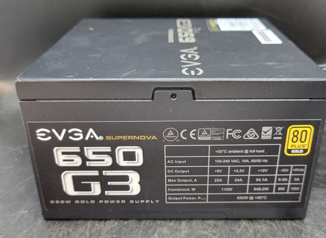 EVGA SuperNova 650 G3 650 W 24 Pin ATX Desktop Power Supply 220-G3-0650
