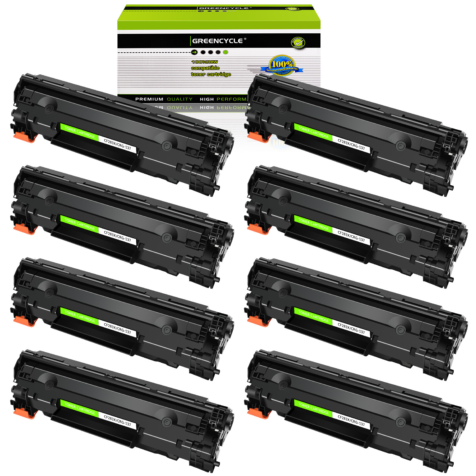 8 Pack CRG137 Toner Cartridge for Canon Imageclass MF217w MF232w MF236n MF249dw