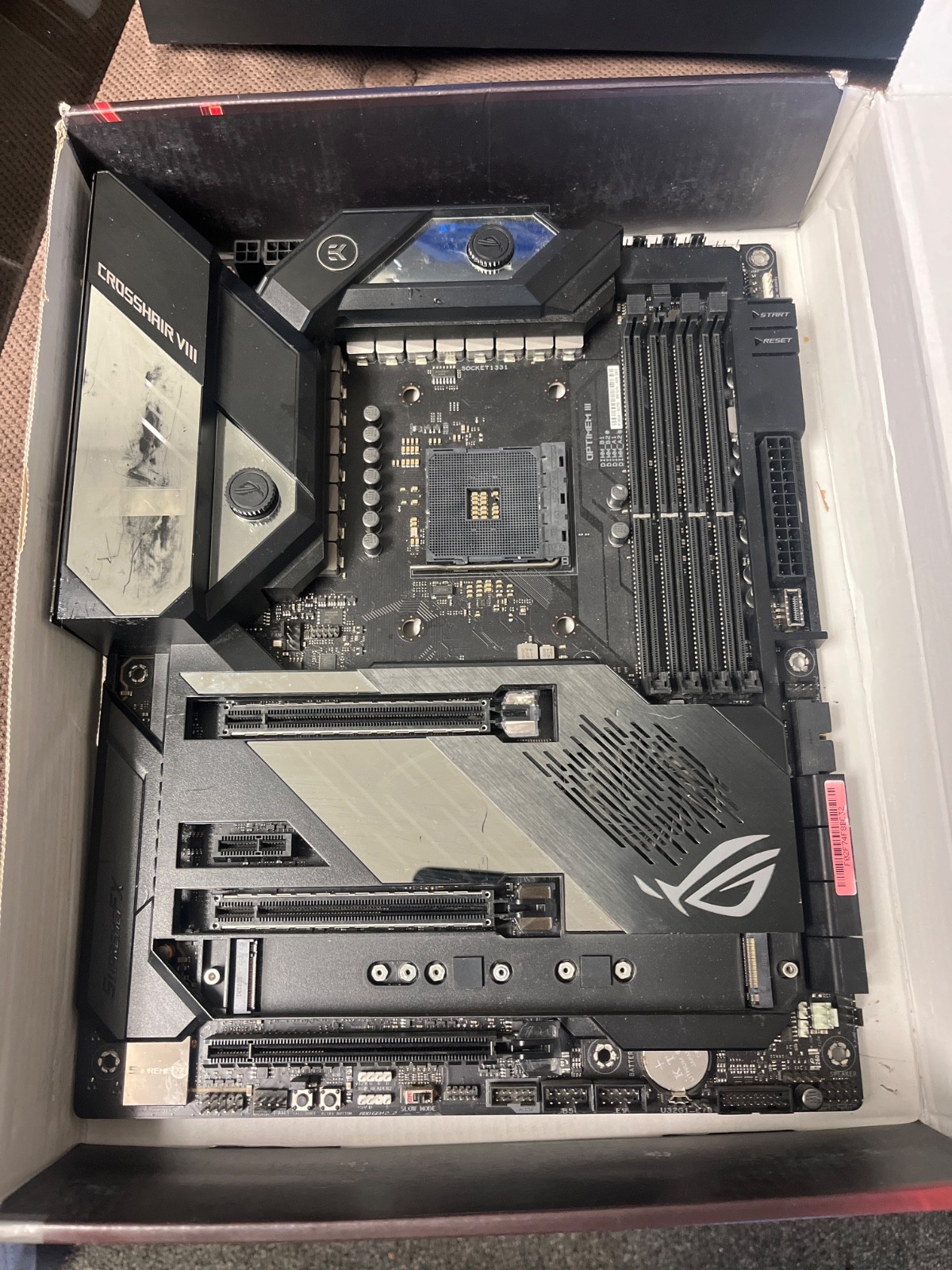 ASUS ROG Crosshair VIII Formula Motherboard AM4 DDR4 Republic of Gamers Gaming
