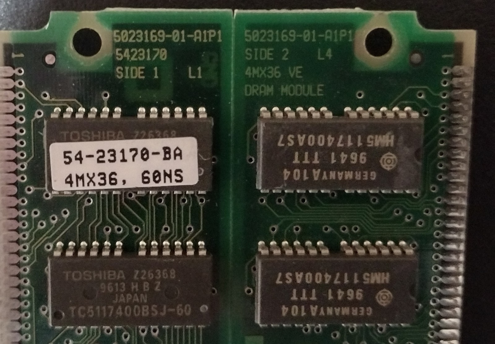 DEC 16MB 54-23170-BA 4Mx36 72PIN MEM SIMM 60NS Vintage Memory 