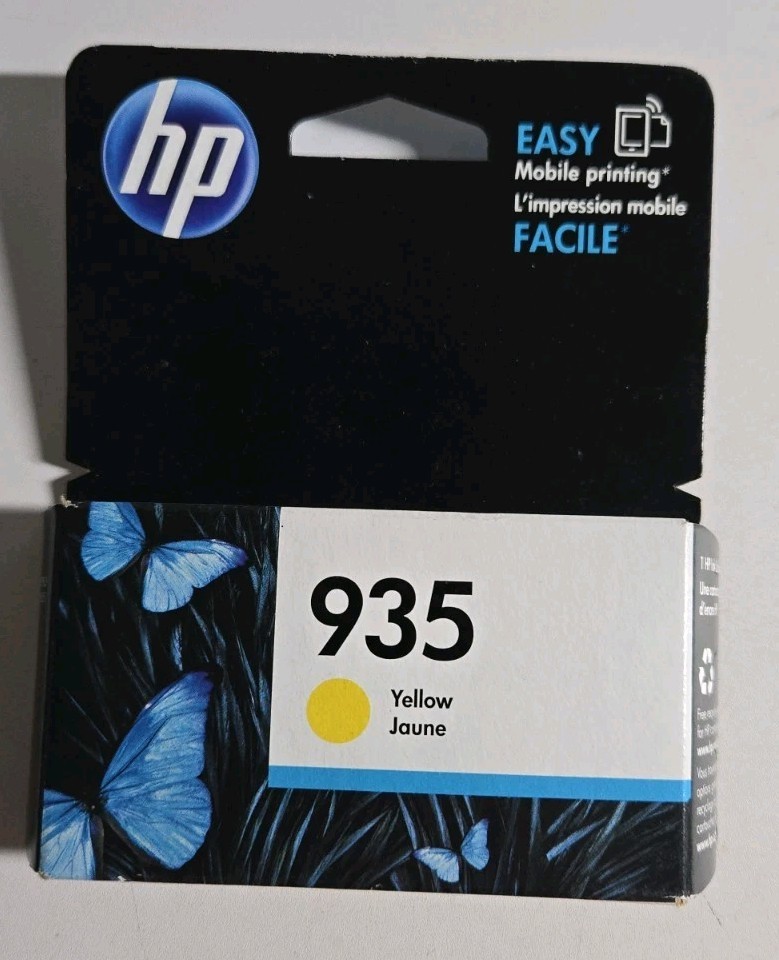 HP 935 Yellow Ink Cartridge C2P22AN EXP 08/2019 OEM