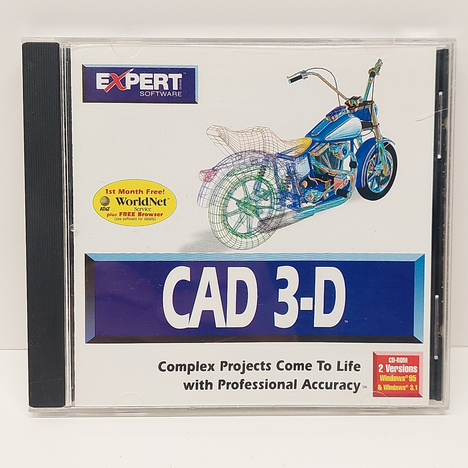 Vintage Expert Software CAD 3-D (PC CD-ROM, Windows 95/3.1)  