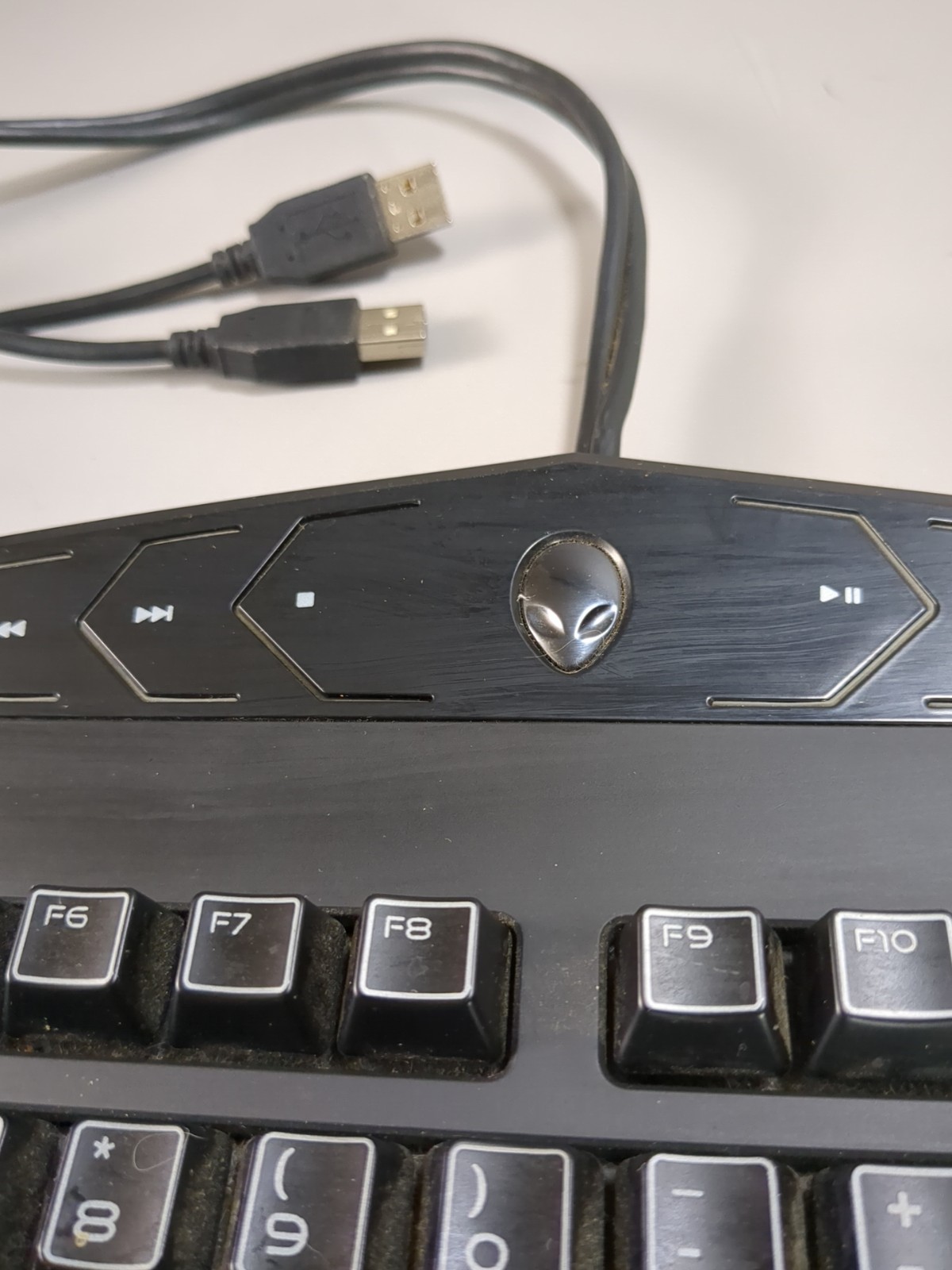 Alienware KG900 TactX USB Gaming Keyboard Dell OEM Tested No Backlight