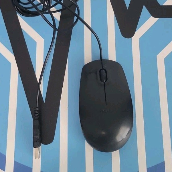 Black Dell Wired USB 3-Button Scroll Wheel Optical Mouse MS111-L / P / T
