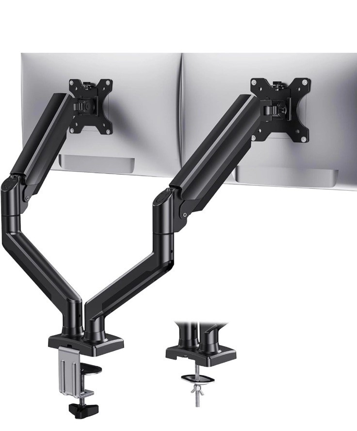 Halterung Dual Monitor Mount for 2 Monitors up to 32 inches 22lb Each Arm